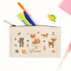 Estuche personalizado - Animales del bosque. n1