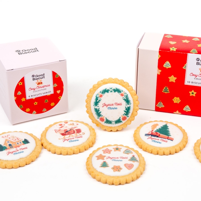 Galletas personalizadas Cosy Christmas Collection - 10 galletas 