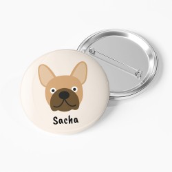 Chapa para personalizar - Perro Bulldog. n°1