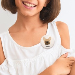 Chapa para personalizar - Perro Bulldog. n°2