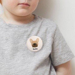 Chapa para personalizar - Perro Bulldog. n°3