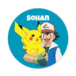 Discos de cupcakes para personalizar - Pokmon Ash. n2