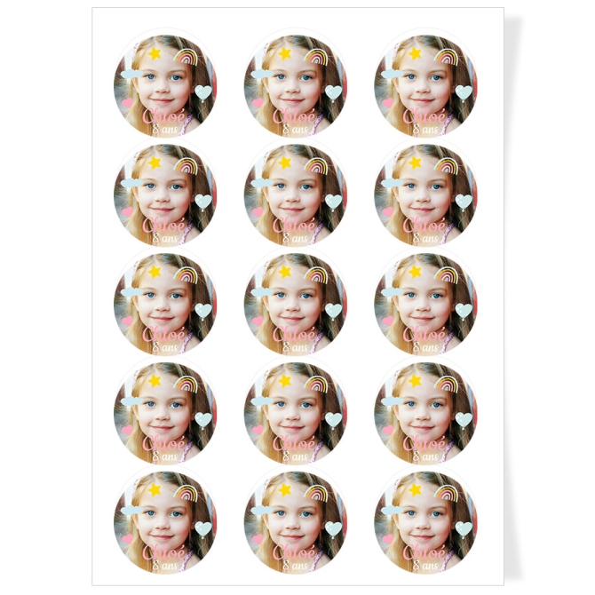 Discos de cupcakes para personalizar - Foto 