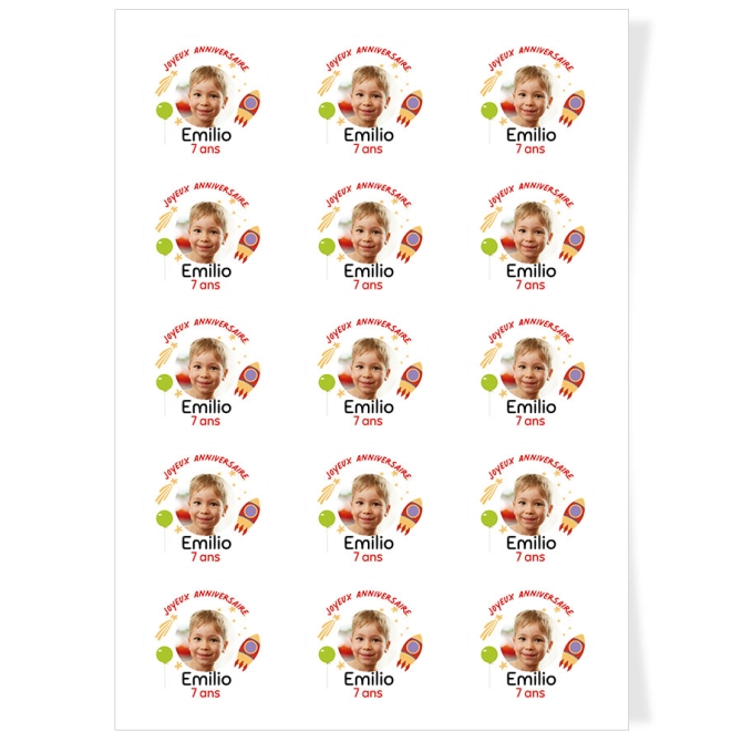 Discos para cupcakes para personalizar - Head in the stars 