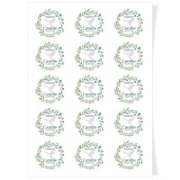 Discos Cupcakes Personalizados - Bautismo Paloma