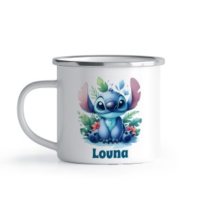 Taza de esmalte personalizada - Stitch