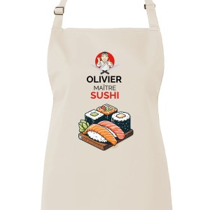 Delantal personalizable para adultos - Sushi Master