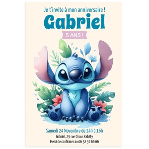 Invitación personalizable - Stitch