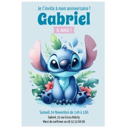 Invitaci�n personalizable - Stitch. n�2