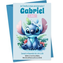 Invitaci�n personalizable - Stitch. n�3