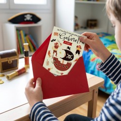 Invitación pirata personalizable. n°2