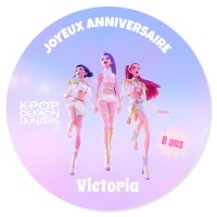 Fotocroc personalizable - KPop Demon Hunters pastel