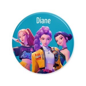 Insignia personalizable - Tr�o de cazadores de demonios del K-Pop