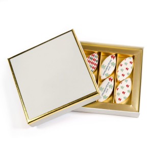 Caja de regalo de 6 Calissons personalizados - �rbol de Navidad