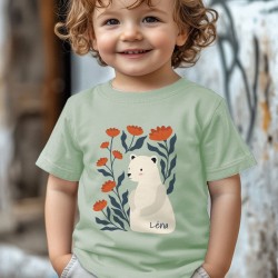 Camiseta personalizable - Oso Flor. n�3