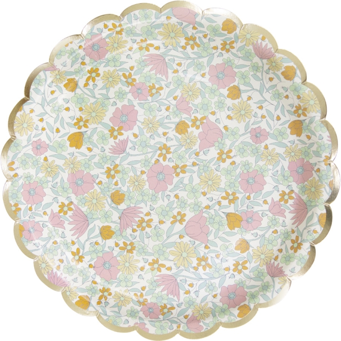 Caja de fiesta shabby y dorada 