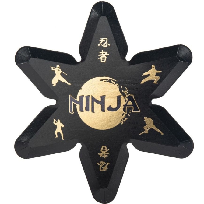 Maxi Ninja Party Box Negro / Oro 