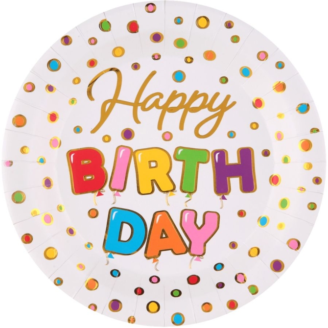 Caja grande para fiesta con globos de feliz cumpleaos 