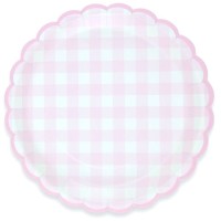 Festoneada vichy rosa temas para el cumpleaños de tu hijo