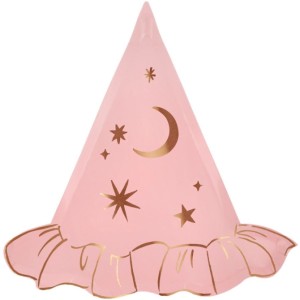 Caja de fiesta de bruja rosa