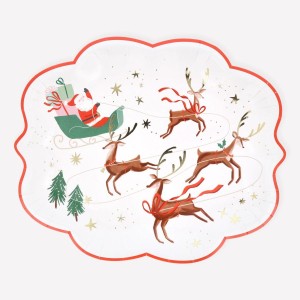 Papá Noel, Trineo y Renos